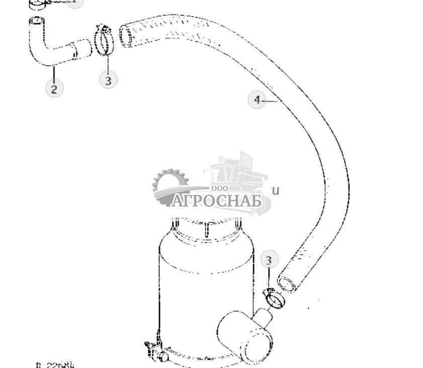 Pre-Cleaner And Aspirator With Tubing 